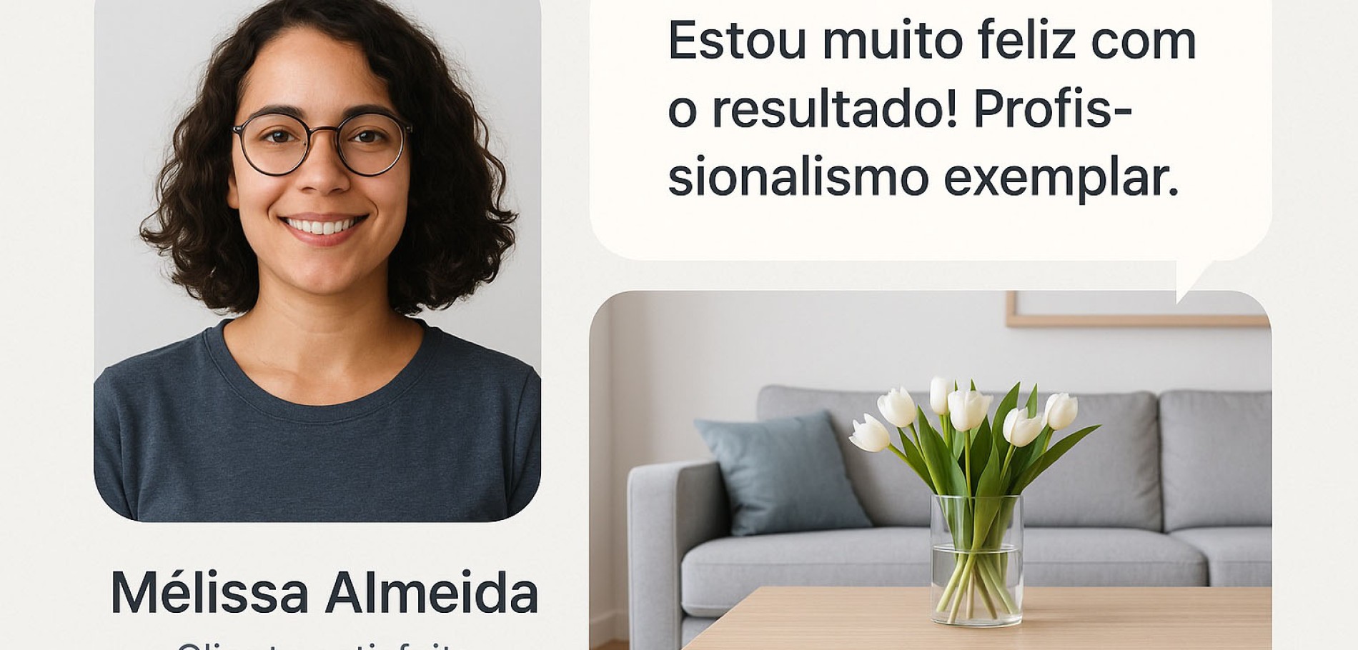 Depoimento ilustrado de um cliente