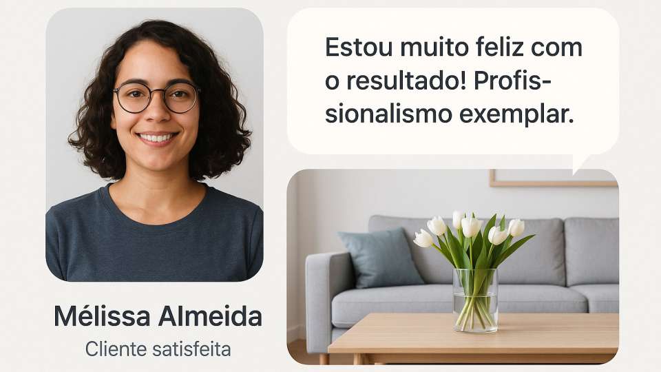 Depoimento ilustrado de um cliente